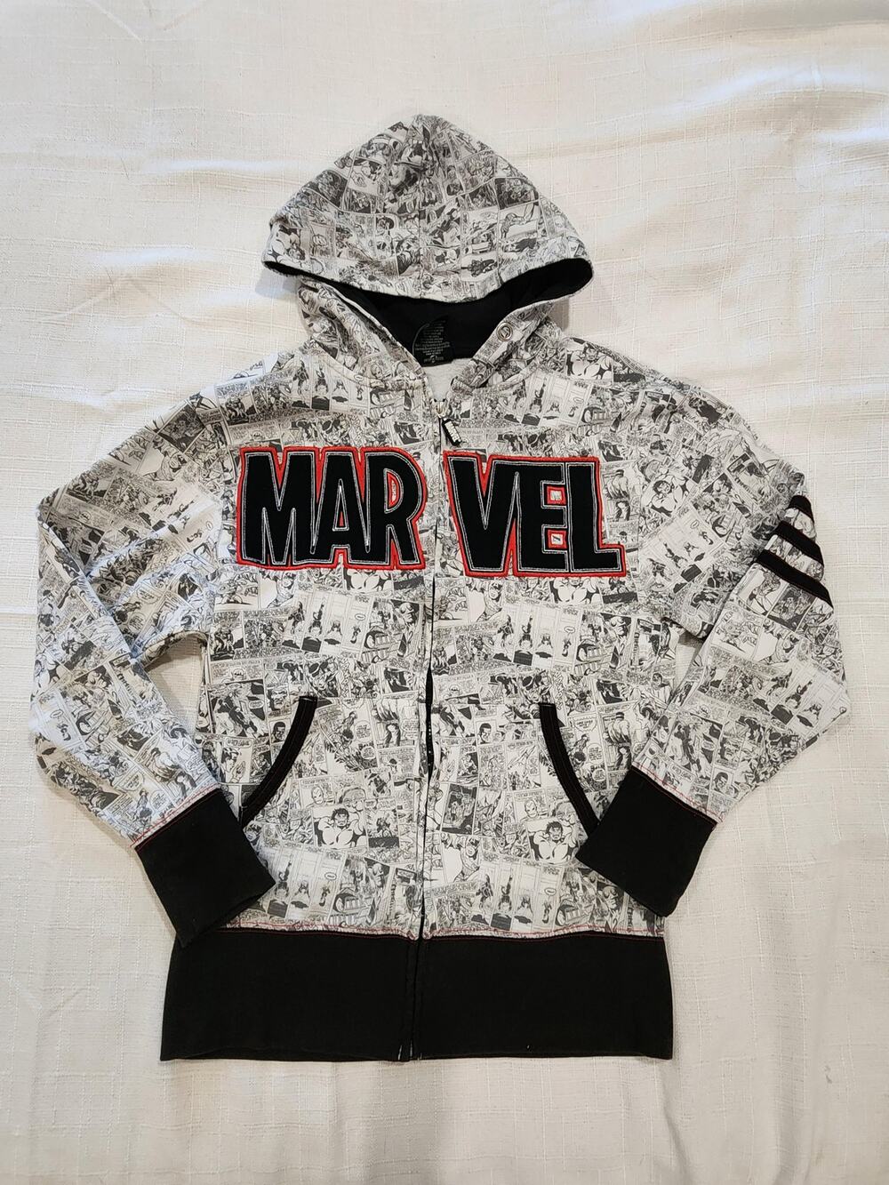 Universal Studios Marvel Comics Comic Print Full Zip Hoodie Adult S/M Like New